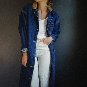 Vintage Lee Trench  Denim Jacket
